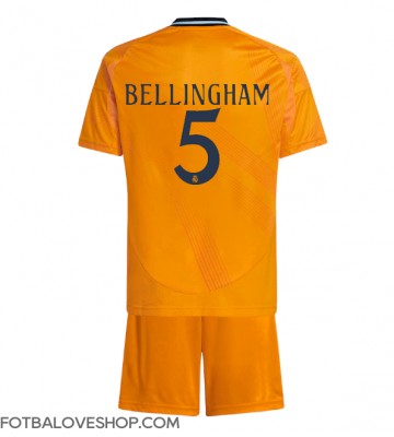 Real Madrid Jude Bellingham #5 Dětské Venkovní Dres 2024-25 Krátký Rukáv (+ trenýrky)